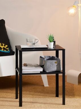 IKEA KNARREVIK Nightstand in Black